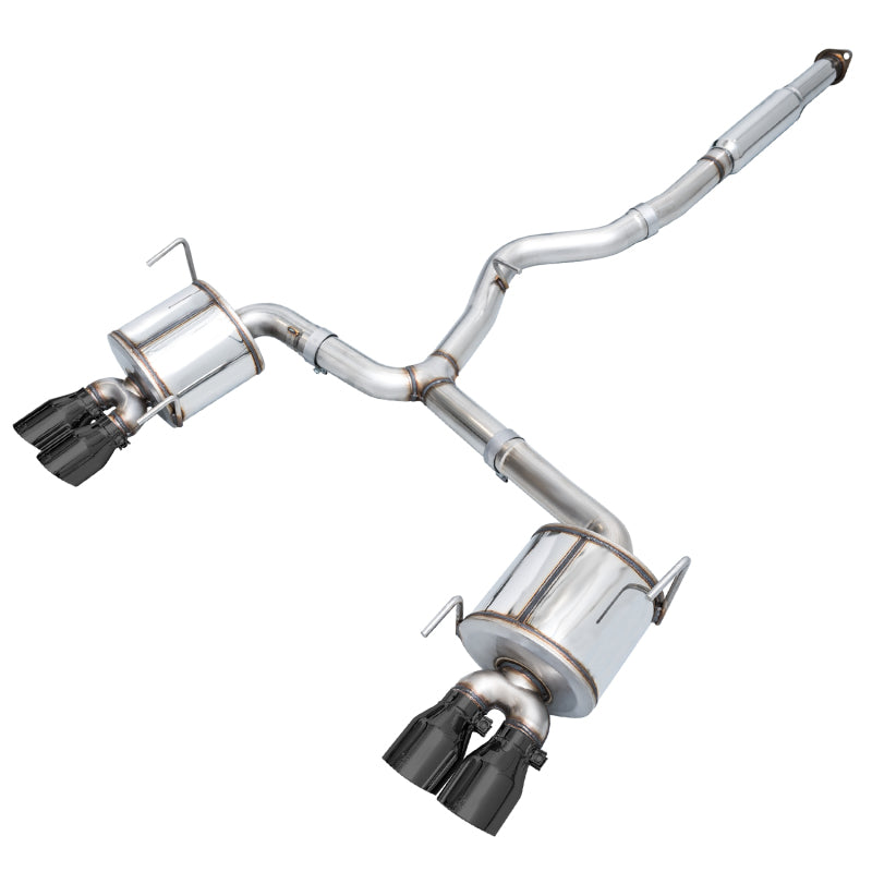 AWE Tuning 3015-43108 Subaru STI VA / WRX GV / STI GV Sedan Touring Edition Exhaust - Diamond Black Tip (102mm)