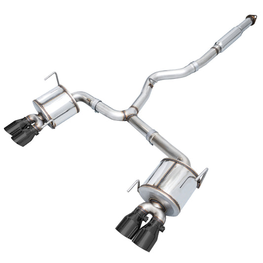 AWE Tuning 3015-43108 Subaru STI VA / WRX GV / STI GV Sedan Touring Edition Exhaust - Diamond Black Tip (102mm)
