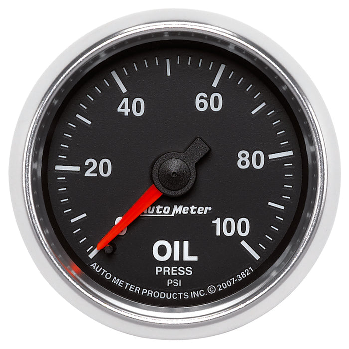 Autometer ATM3821 2-1/16 GS Oil Pressure Gauge - 0-100psi