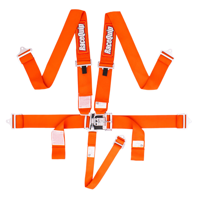 Racequip 711041 RaceQuip Orange L & L 5pt Seat Belt