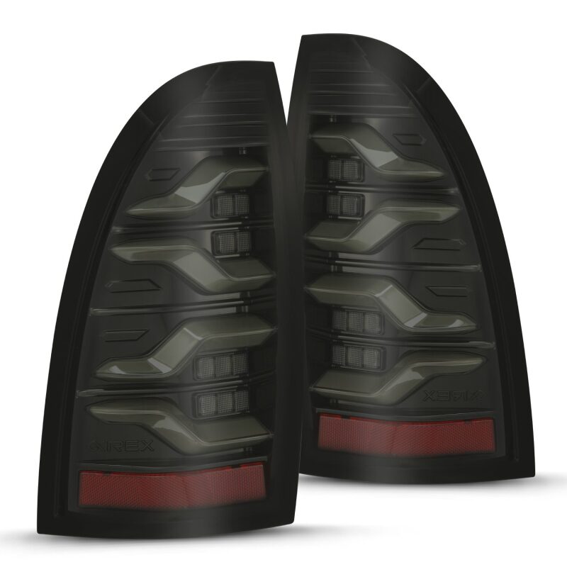 AlphaRex 680050 05-15 Toyota Tacoma LUXX LED Taillights Alpha Blk w/Activ Light/Seq Signal
