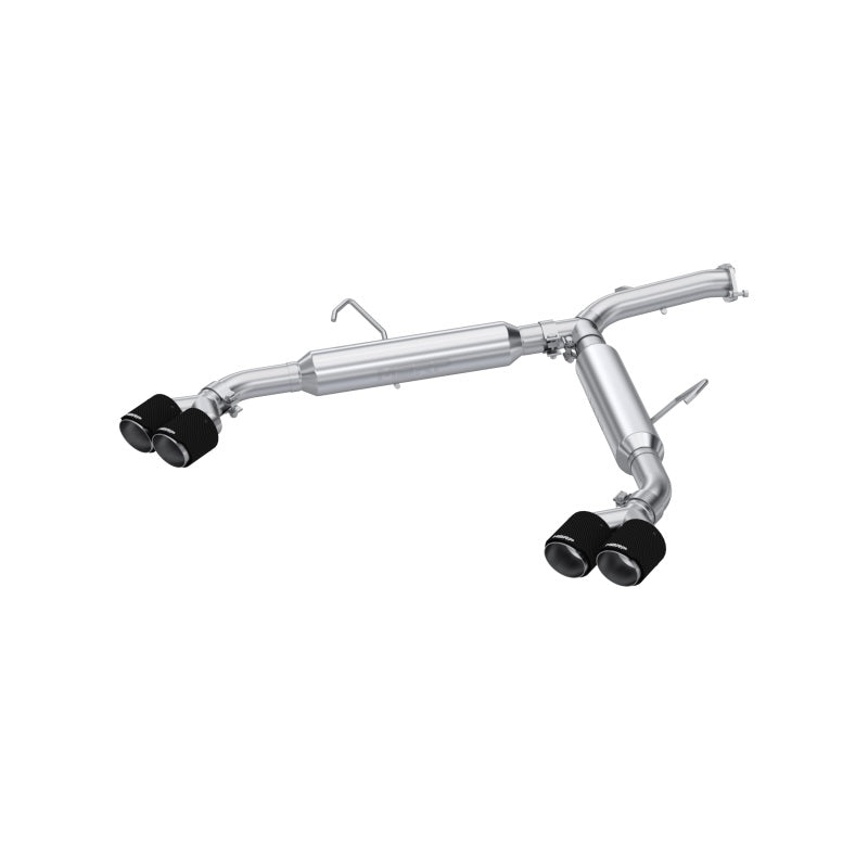 MBRP S47113CF 2022-2023 Kia Forte GT 1.6L Turbo2.5in Axle-Back Dual Split Rear w/ Quad Carbon Tips