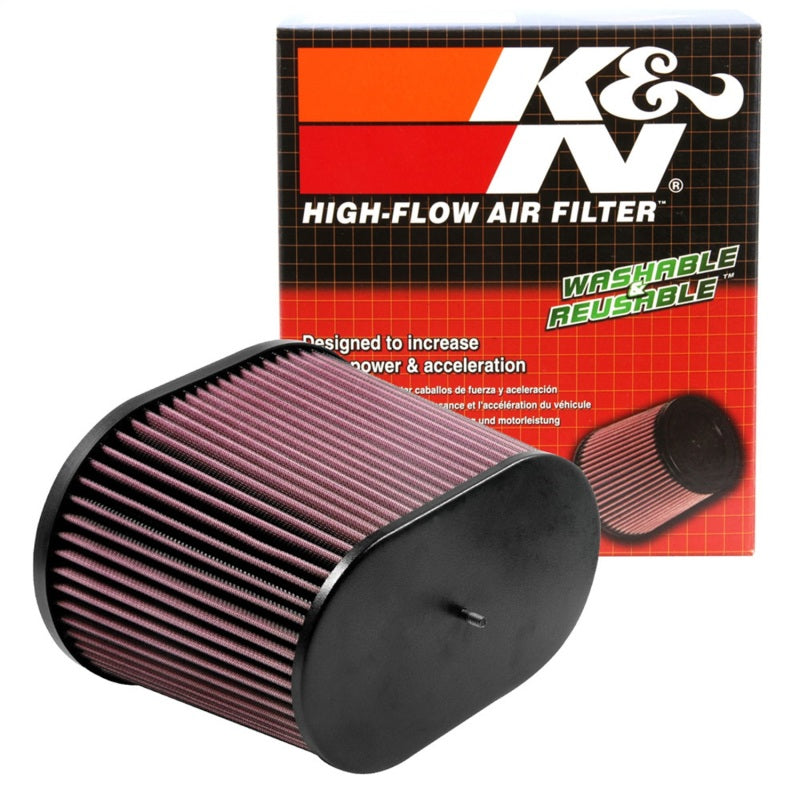 K&N Engineering RC-5178 K&N Universal Air Filter - Oval Straight - 3.688in Flange ID x 10.25in Base O/S Length x 7.875in H