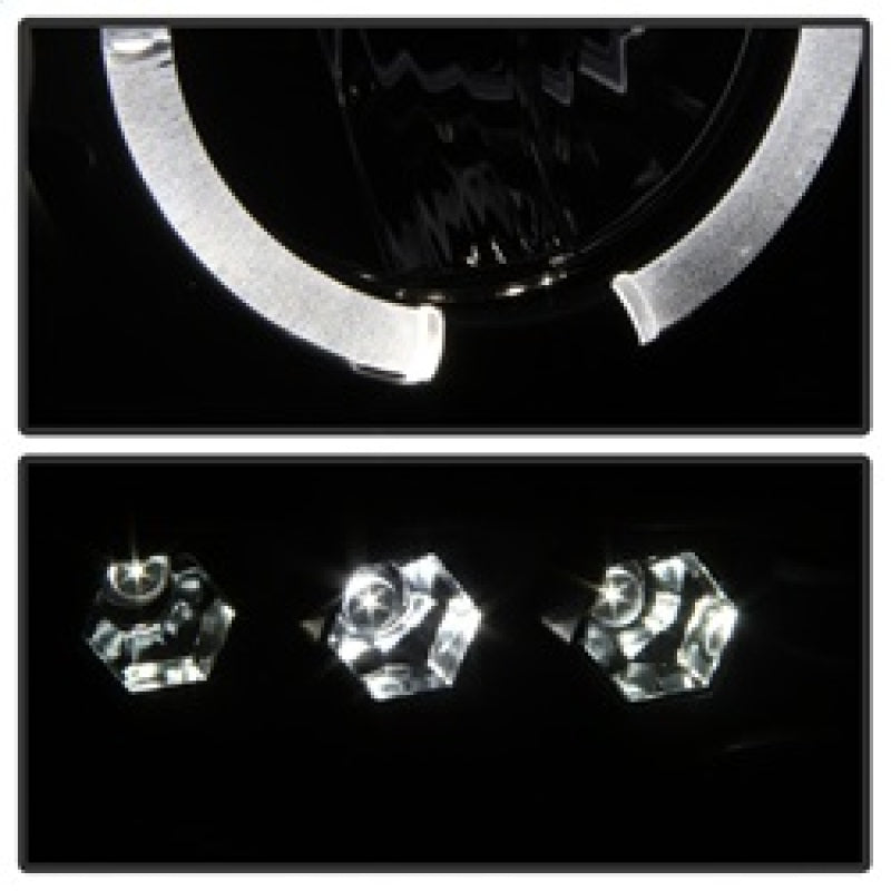 SPYDER 5078384 Spyder Dodge RAM 1500 02-05 03-05 Projector Headlights LED Halo LED Blk Smke PRO-YD-DR02-HL-BSM