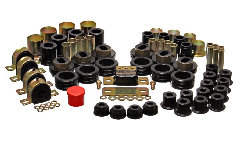 Energy Suspension 3.18108G 81-87 Chevy/GMC 2WD 1/2 Ton PickUp Black Hyper-flex Master Bushing Set