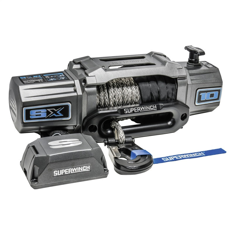 Superwinch 1710201 10000 LBS 12V DC 3/8in x 80ft Synthetic Rope SX 10000 Winch