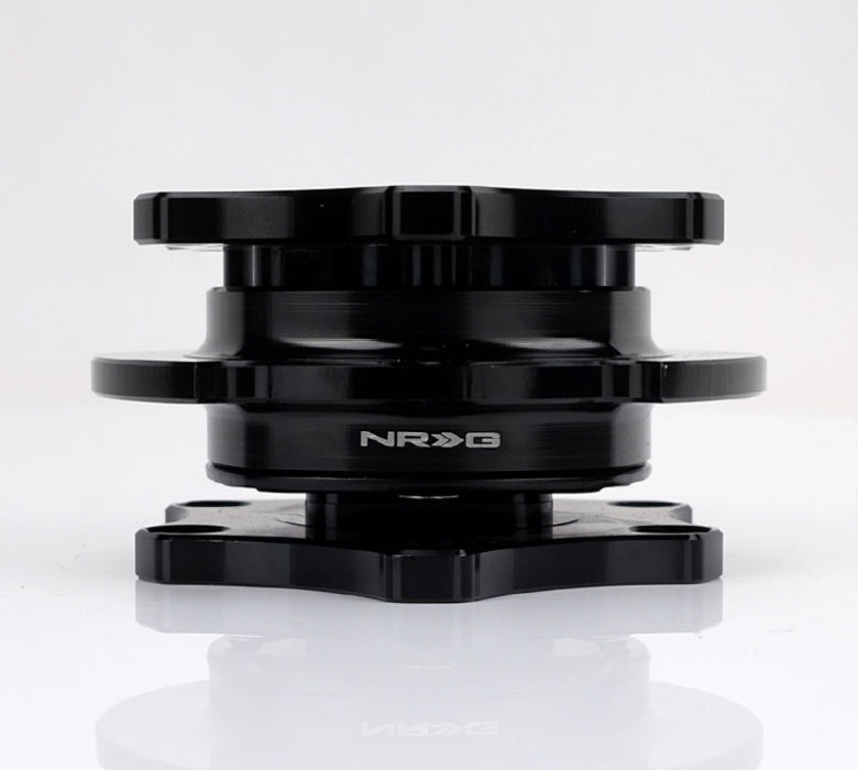 NRG SRK-R200BK-BK Quick Release SFI SPEC 42.1 - Shiny Black Body / Shiny Black Ring