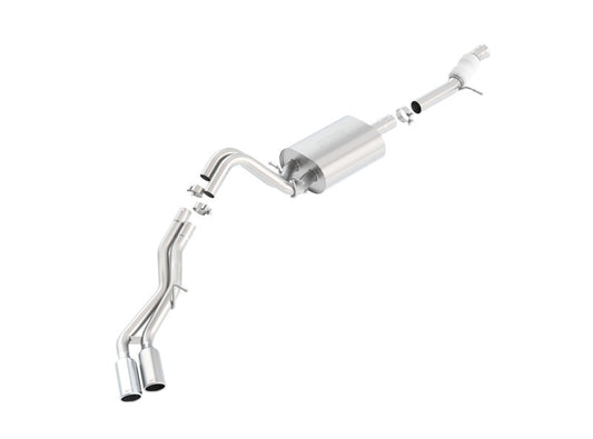 Borla 140557 Touring Cat Back 15-16 Chevy Tahoe 5.3L V8 2.75in, 2.25in Dual Same Side Exit 4in Tips