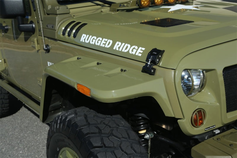 Rugged Ridge 11640.25 Hurricane Fender Flare Kit US Smooth 07-18 Jeep Wrangler JK