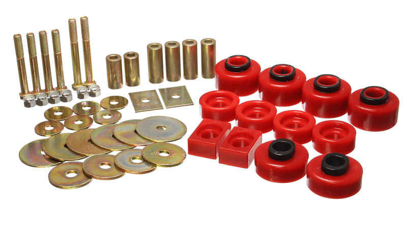 Energy Suspension 4.4114R 97-03 Ford F-100/F-150 2WD/F250 2WD & L-Duty Red Body (Ext Cab ONLY ) Mount Set