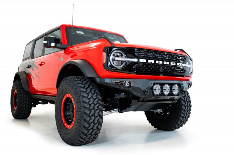 Addictive Desert Designs F230194130103 21-22 Ford Bronco Bomber Front Bumper (w/ 3 Rigid 360 Mounts)