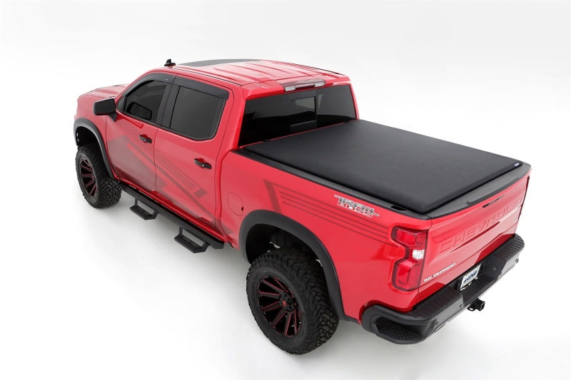 LUND 968292 Lund 19-23 Chevrolet Silverado 1500 (5.5ft. Bed) Genesis Elite Roll Up Tonneau Cover - Black
