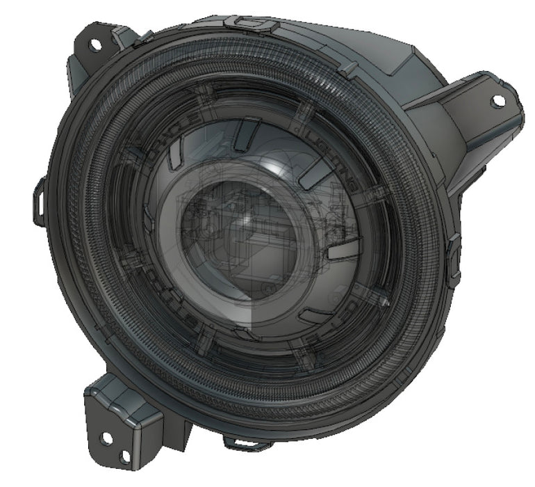 ORACLE Lighting 5839-504 Oracle Oculus Bi-LED Projector Headlights for Jeep JL/Gladiator JT - Matte Blk - 5500K