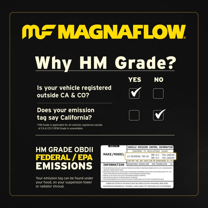 Magnaflow 93496 MagnaFlow Conv DF 06-09 Chevy Trailblazer SS 6.0L SS *NOT FOR SALE IN CALIFORNIA*