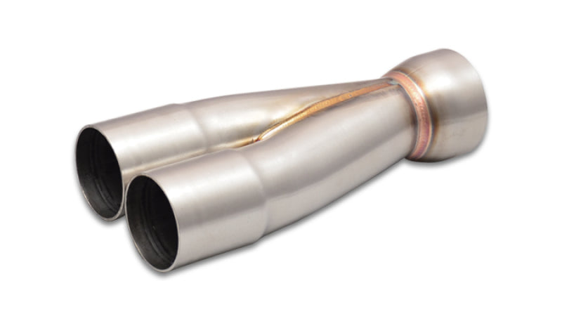 Vibrant 10353 2-1 SS Merge Collectors (1-3/4in Inlet Slipover ID 2-1/4in Outlet OD) - Sold Individually