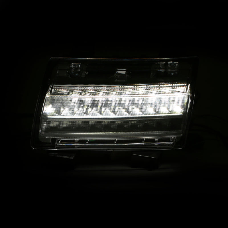 ANZO 511082 18-19 Jeep Wrangler JL LED Chrome Clear w/ Sequential Signal