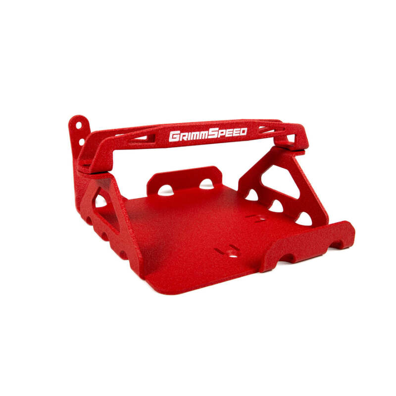 GrimmSpeed 121034 08-14 Subaru WRX STI Lightweight Battery Mount Kit - Red