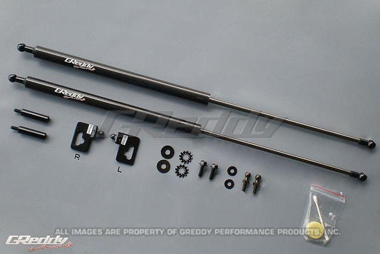 GReddy 18550101 00-09 Honda S200 AP1/AP2 Engine Hood Lifter Kit (Designed for OEM weight hoods.)