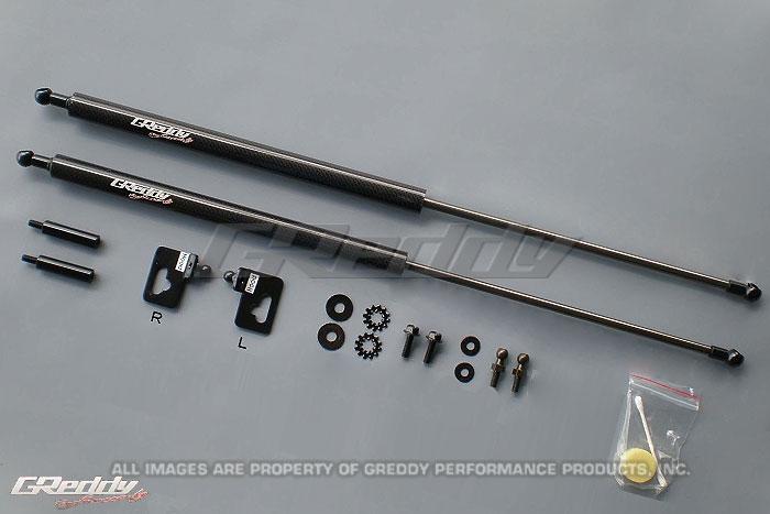 GReddy 18550101 00-09 Honda S200 AP1/AP2 Engine Hood Lifter Kit (Designed for OEM weight hoods.)