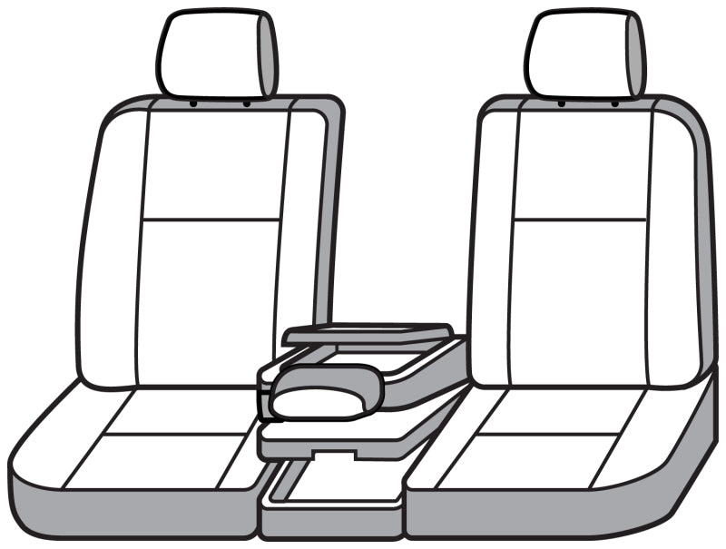 Covercraft SS3477PCCH 19-20 Ford F150 Polycotton SeatSaver Custom Front Row Seat Covers - Charcoal