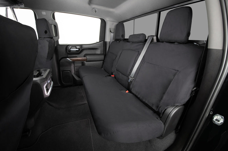 Covercraft SS2533PCCH 19-24 Chevrolet Silverado Polycotton SeatSaver Custom Front Row Seat Covers - Charcoal