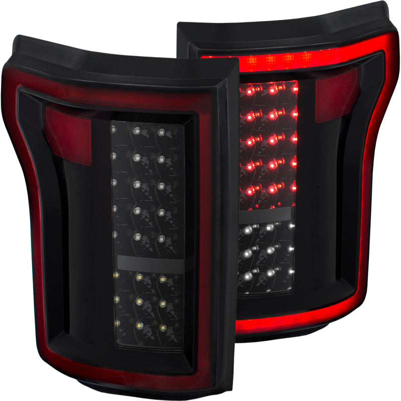 ANZO 311261 2015-2016 Ford F-150 LED Taillights Black