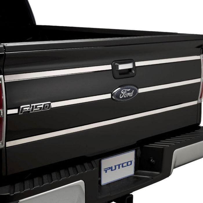Putco 402702 09-14 Ford F-150 - SS Tailgate Accent - 6pcs (3 Horizontal Lines) Tailgate Accents
