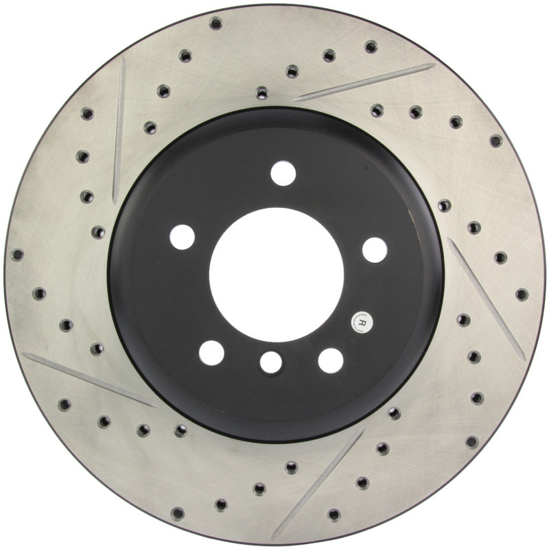 Stoptech 127.34071R StopTech 08-09 BMW 535 Series / 04-09 545i/550i/645Ci/650i Slotted & Drilled Right Front Rotor