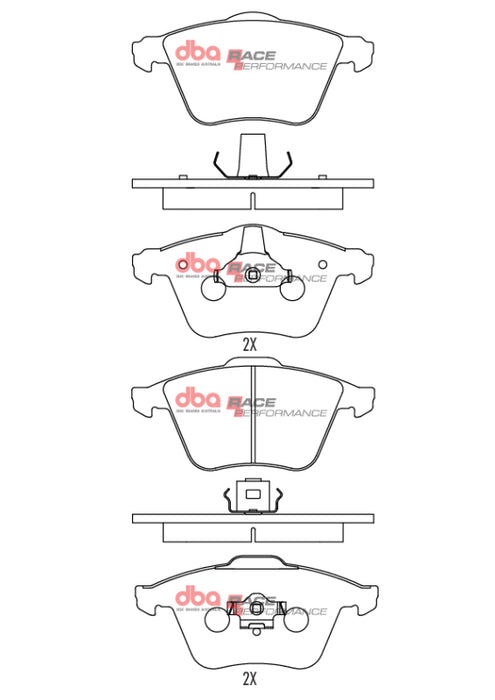 DBA DB2210RP 12-13 Volkswagen Golf R Front RP Performance Brake Pads