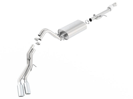 Borla 140560 15-16 Cadillac Escalade ESV 6.2L Auto Trans Dual Round Rolled Truck Side Exit Catback Exhaust