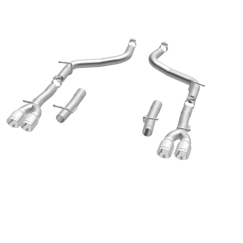 Magnaflow 19218 MagnaFlow Axle-Back, SS, 2.5in, Quad Split Rear 3.5in Tip 2015 Dodge Challenger 3.6L V6