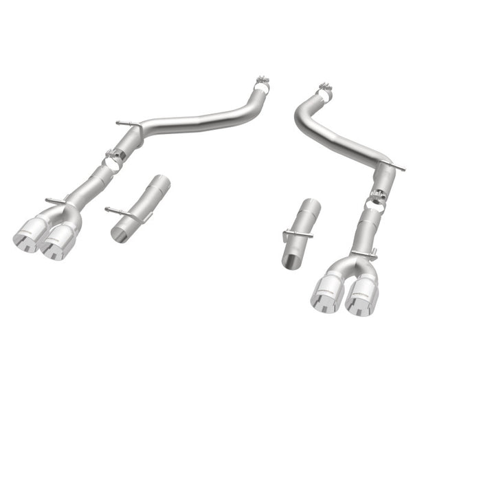 Magnaflow 19218 MagnaFlow Axle-Back, SS, 2.5in, Quad Split Rear 3.5in Tip 2015 Dodge Challenger 3.6L V6
