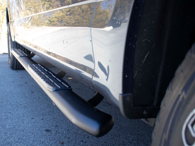 Fishbone Offroad FB21383 2019+ Chevrolet Silverado 1500 Double Cab Oval Side Steps - Black Textured