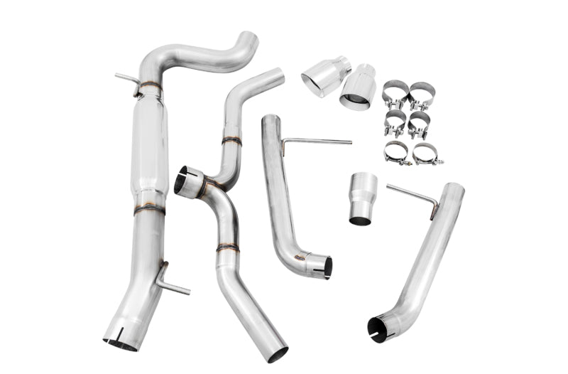 AWE Tuning 3020-32044 VW MK7 Golf Alltrack/Sportwagen 4Motion Track Edition Exhaust - Polished Silver Tips