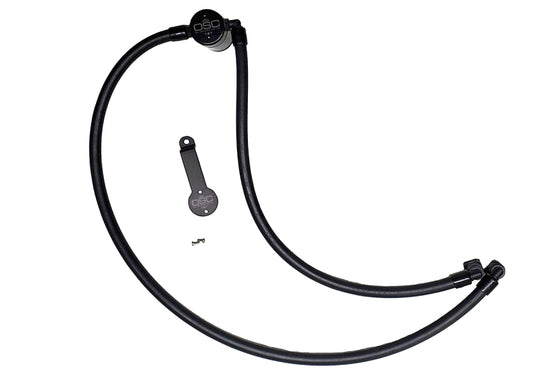 J&L 3070D-B 20-24 Jeep Wrangler 2.0L Driver Side Oil Separator 3.0 - Black Anodized