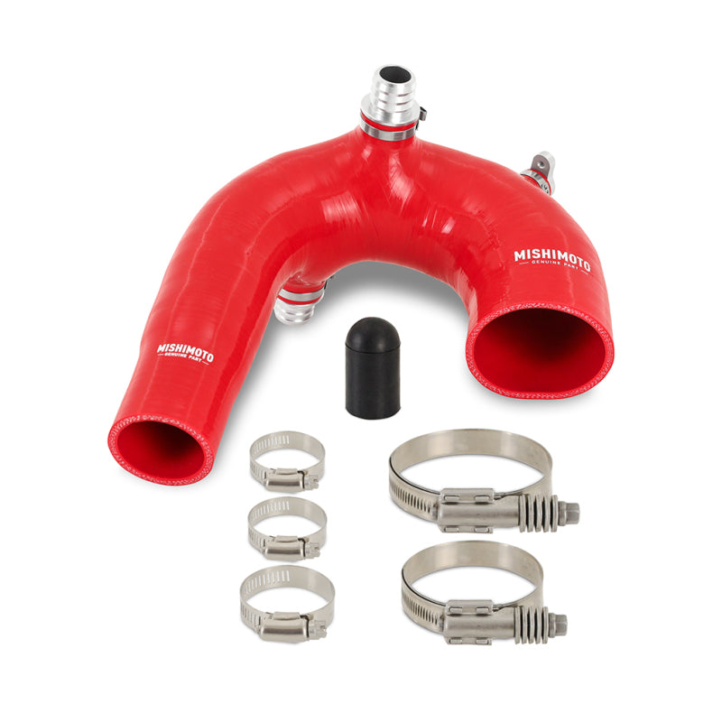 Mishimoto MMHOSE-RZR-16AIRD 2016+ Polaris RZR XP Turbo Silicone Intake J-Tube - Red