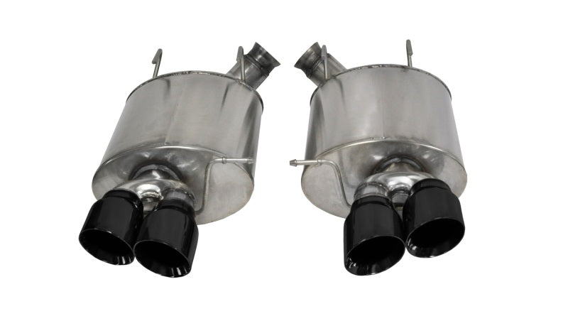 CORSA Performance 14321BLK Corsa 2013-2014 Ford Mustang Shelby GT500 5.8L V8 Black Sport Axle-Back Exhaust