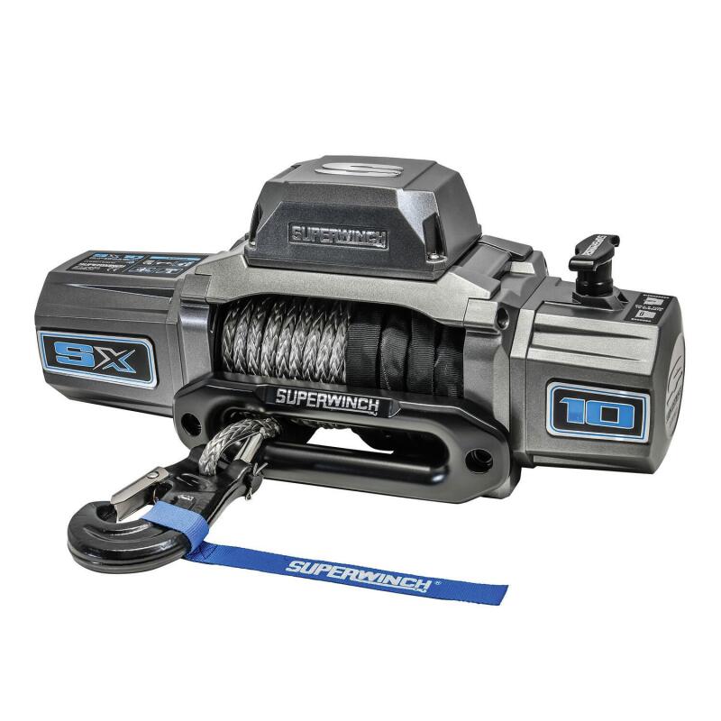 Superwinch 1710201 10000 LBS 12V DC 3/8in x 80ft Synthetic Rope SX 10000 Winch