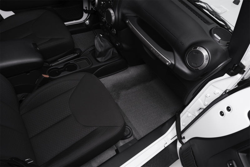 BedRug BTJK07F2 07-10 Jeep JK 2Dr Front 3pc BedTred Floor Kit (Incl Heat Shields)