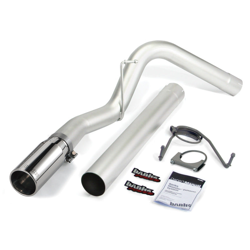 Banks Power 49764 07-12 Dodge 6.7L SCLB-Mega Cab-SB Monster Exhaust Sys - SS Single Exhaust w/ Chrome Tip