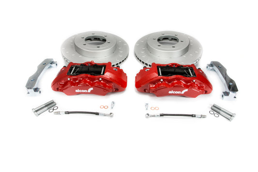 Alcon BKF1551G58 2016+ Toyota Tacoma w/ 17in+ Wheels 352x30mm Rotors 6-Piston Calipers Front Brake Kit - Red