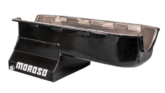 Moroso MOR20196 SBC Steel Oil Pan - 7qt. w/Windage Tray