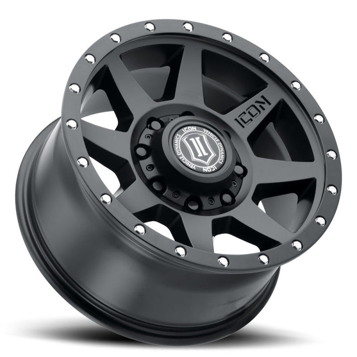 ICON 1817858150SB Rebound 17x8.5 8x170 6mm Offset 5in BS 125mm Bore Satin Black Wheel