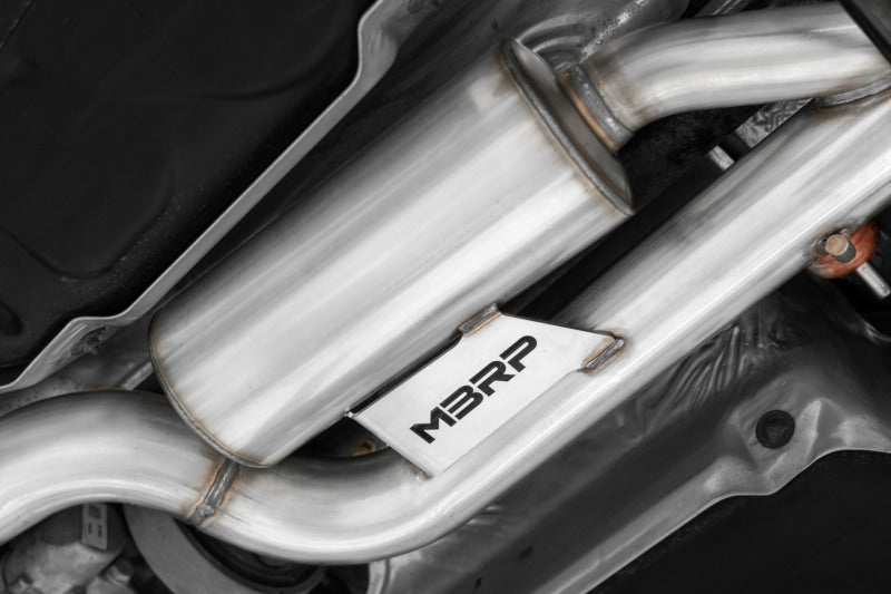 MBRP S46053CF 15-19 VW Golf R 3 in Cat Back w/ 4 in OD Quad Carbon Fiber Tips - T304