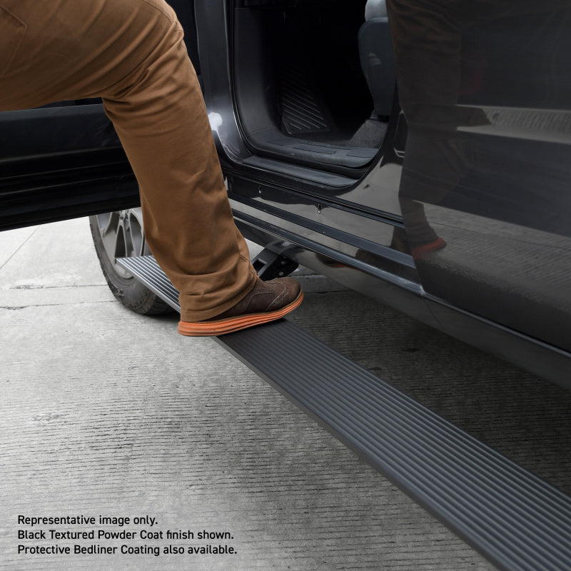 Go Rhino 20442564T RealTruck 14-24 Toyota 4Runner 4dr VoltStep Electric Running Board Kit - Protective Bedliner Coating