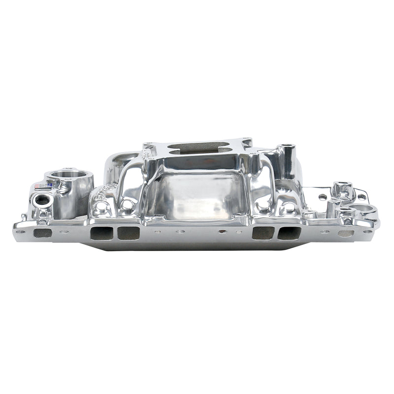 Edelbrock EDE75011 SBC Performer RPM A/G Manifold - Polished 7501