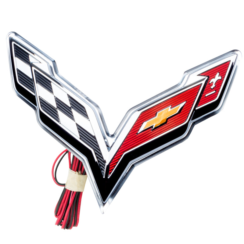 ORACLE Lighting 3633-003 Oracle Corvette C7 Rear Illuminated Emblem - Red SEE WARRANTY
