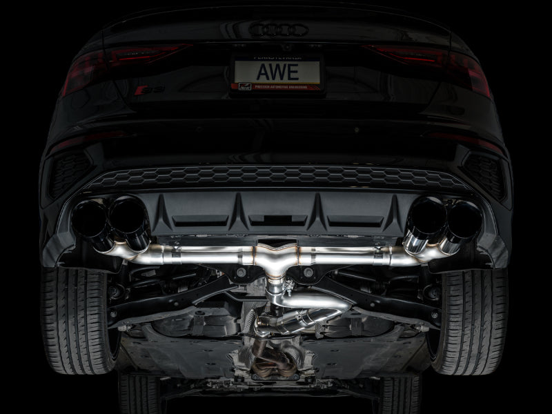 AWE Tuning 3020-43897 AWE 22-24 Audi 8Y S3 Track Edition Exhaust - Diamond Black Tips
