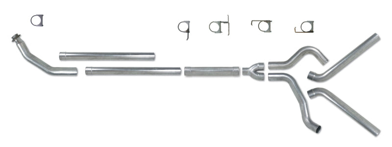 Diamond Eye Performance K4214A-RP Diamond Eye KIT 4in TB MFLR RPLCMENT PIPE DUAL AL: 94-02 DODGE CUMMINS 5.9L