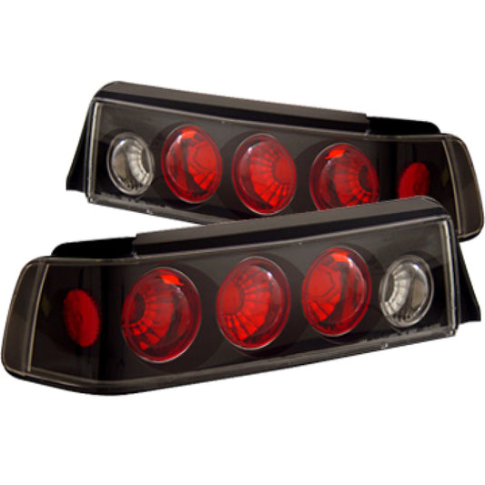 ANZO 221053 1988-1991 Honda Civic Taillights Black
